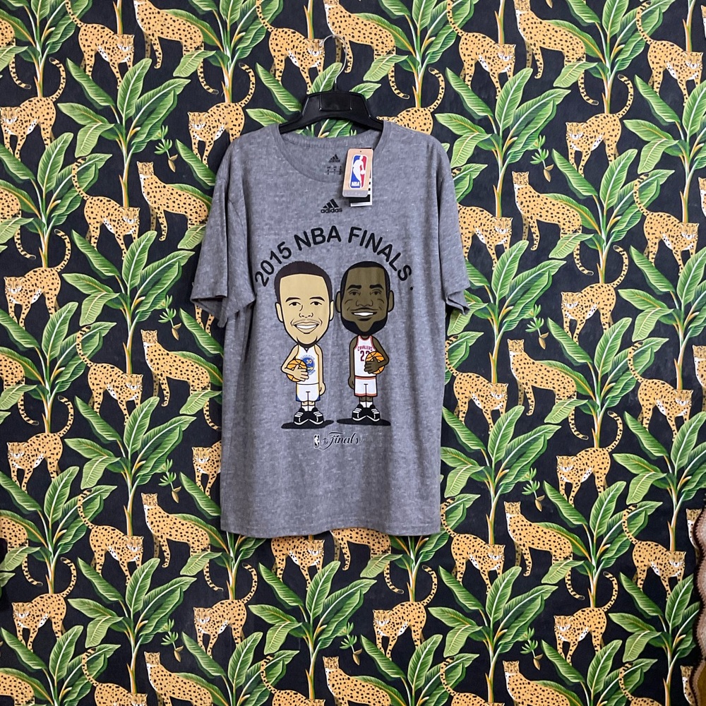 NWT 2015 NBA Finals Golden State Cavaliers Tee Shirt Authentic NBA Store Medium